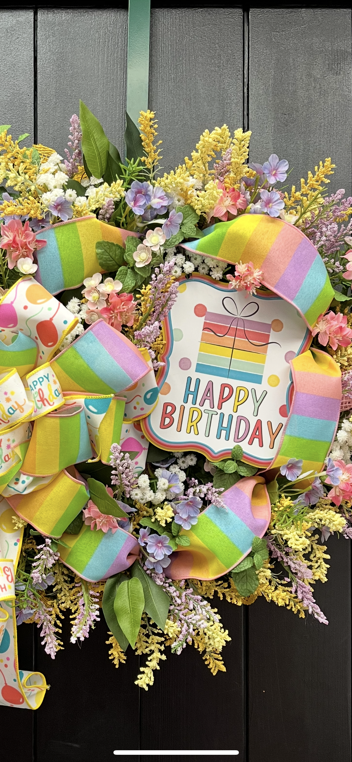 Happy Birthday Wreath