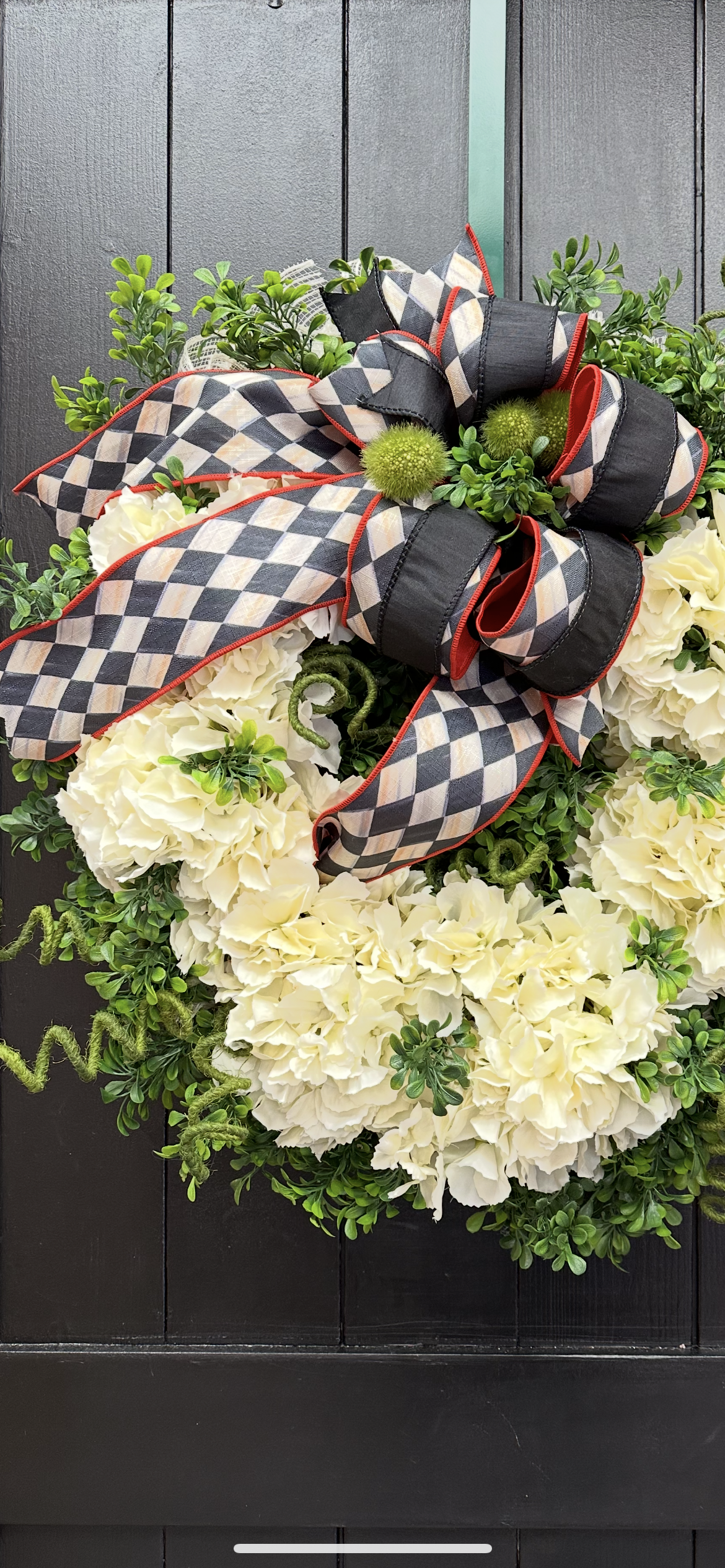 Mackenzie Childs Hydrangea Wreath