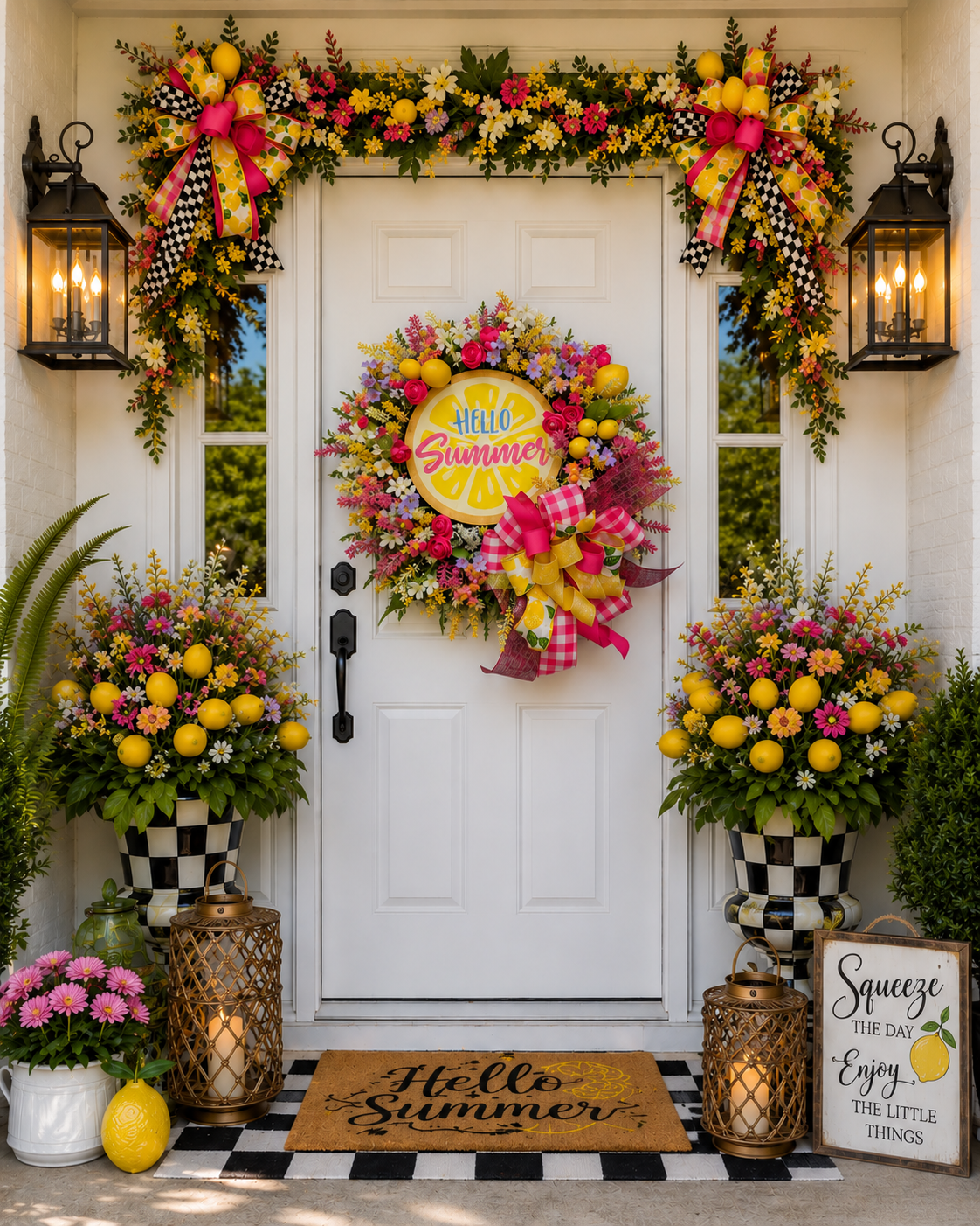 Hello Summer Citrus Wreath