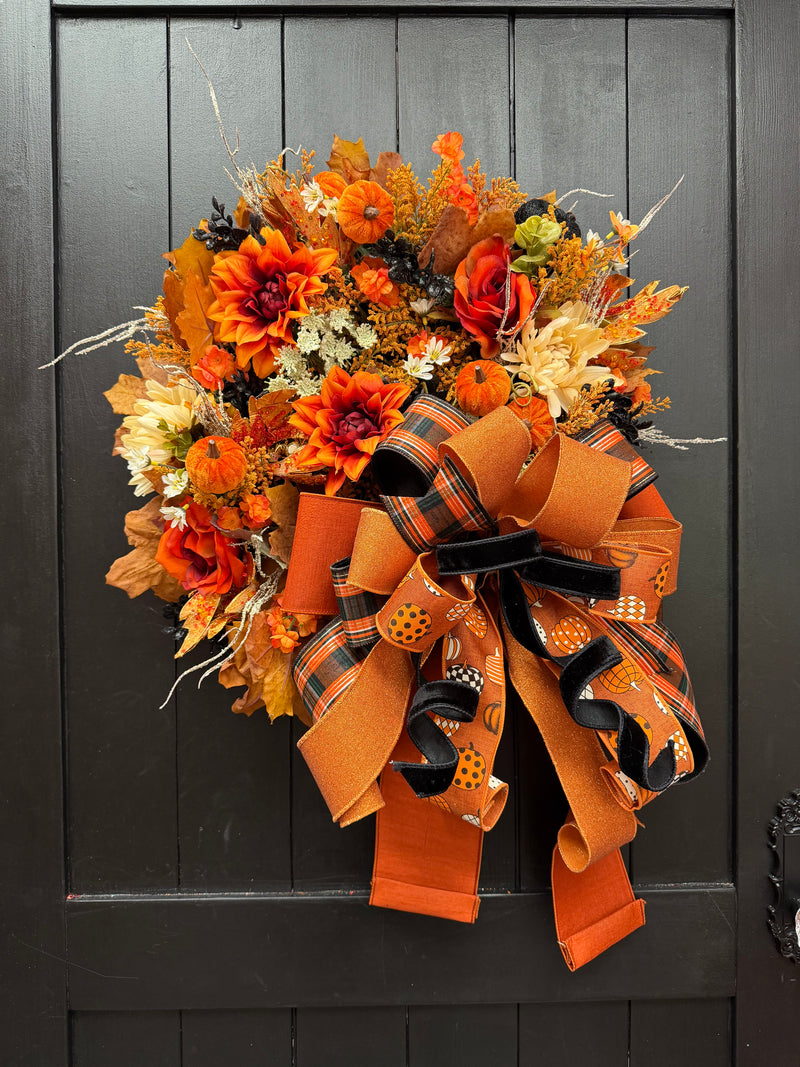 Pumpkin Spice Fall Wreath