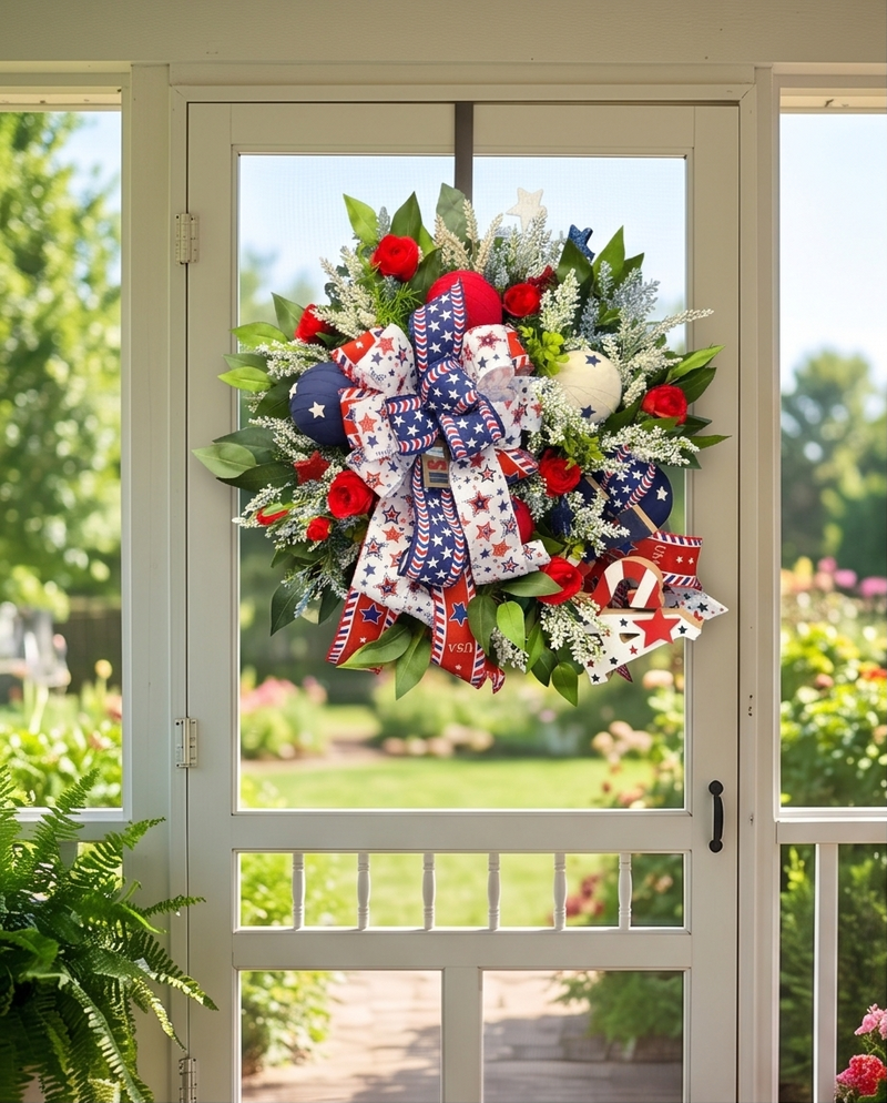 All-American Garden Party Wreath