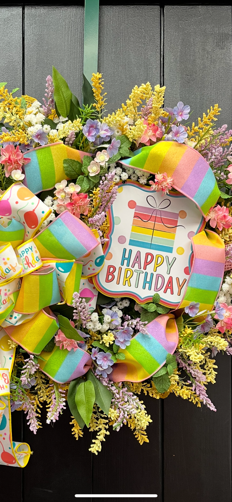 Happy Birthday Wreath