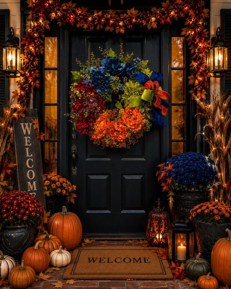 Halloween to Harvest Designer Wreath