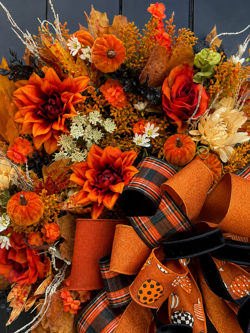 Pumpkin Spice Fall Wreath
