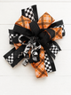 Haunted Harlequin Halloween Designer Bow
