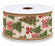 Christmas Tree & Bow Wired Ribbon — SOLD BY THE YARD