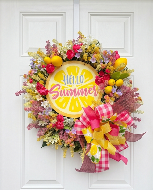 Hello Summer Citrus Wreath