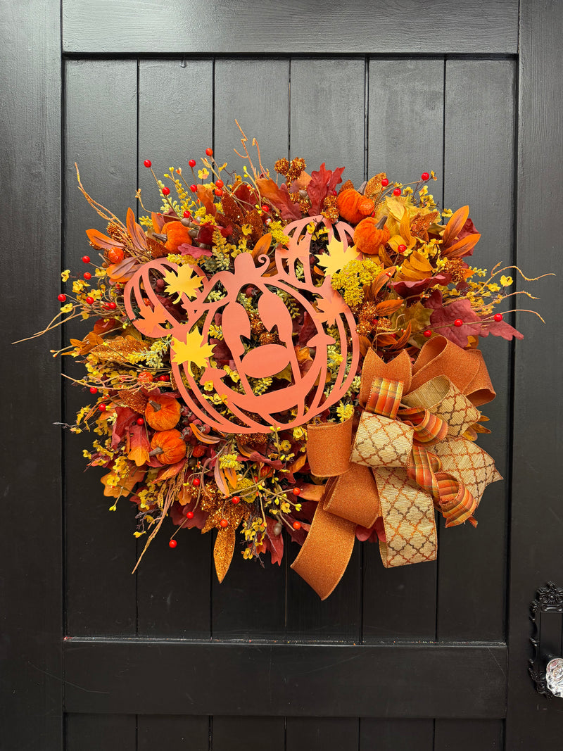 Pumpkin Mouse Wreath
