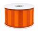 Orange Glitter Stripe Wired Ribbon SOLD BY YARD