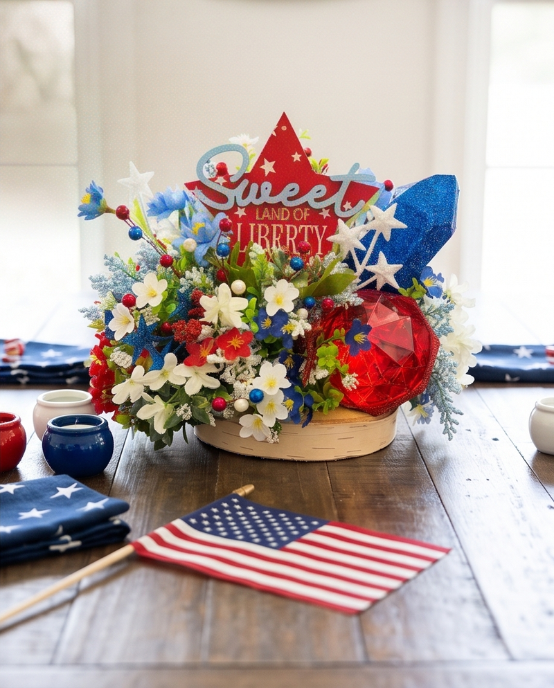 Sweet Land of Liberty Centerpiece