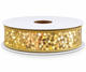 Gold Sequin Wired Ribbon — Sold by the Yard