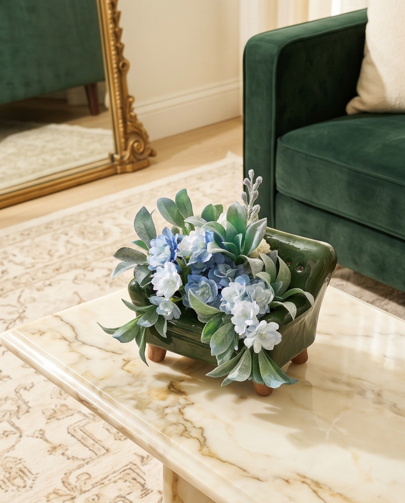 Blue Bloom Garden Chair Arrangement