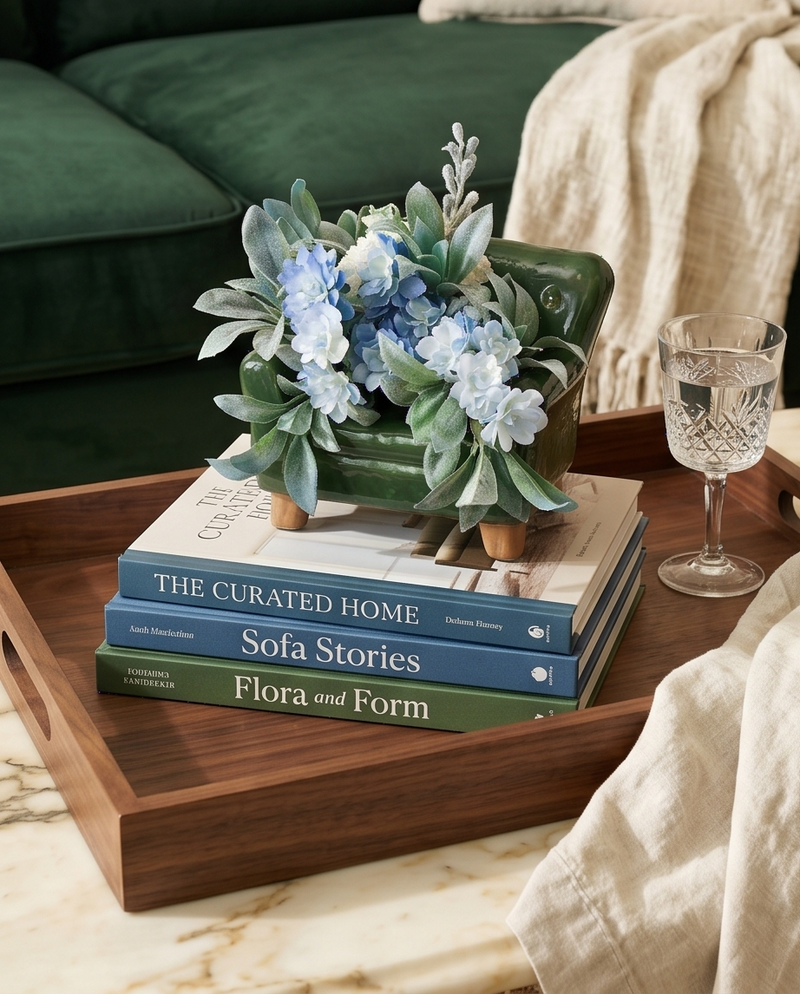 Blue Bloom Garden Chair Arrangement