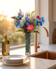 Garden Crystal Vase Arrangement