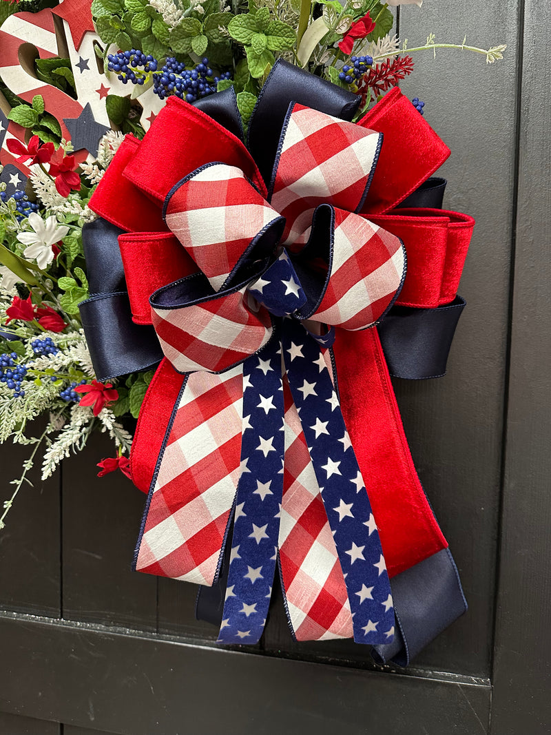 USA Memorial Day and Fourth of July Wreath