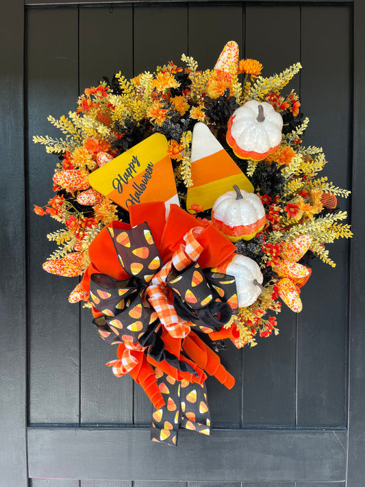 Happy Halloween Wreath.
