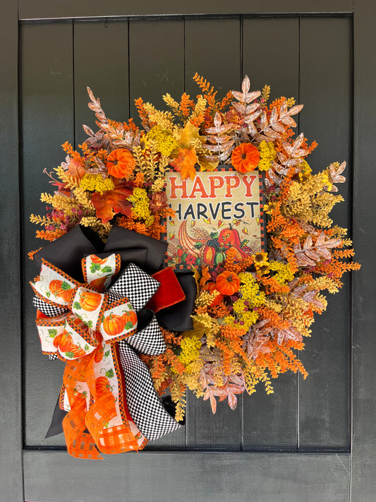 Happy Harvest Wreath.