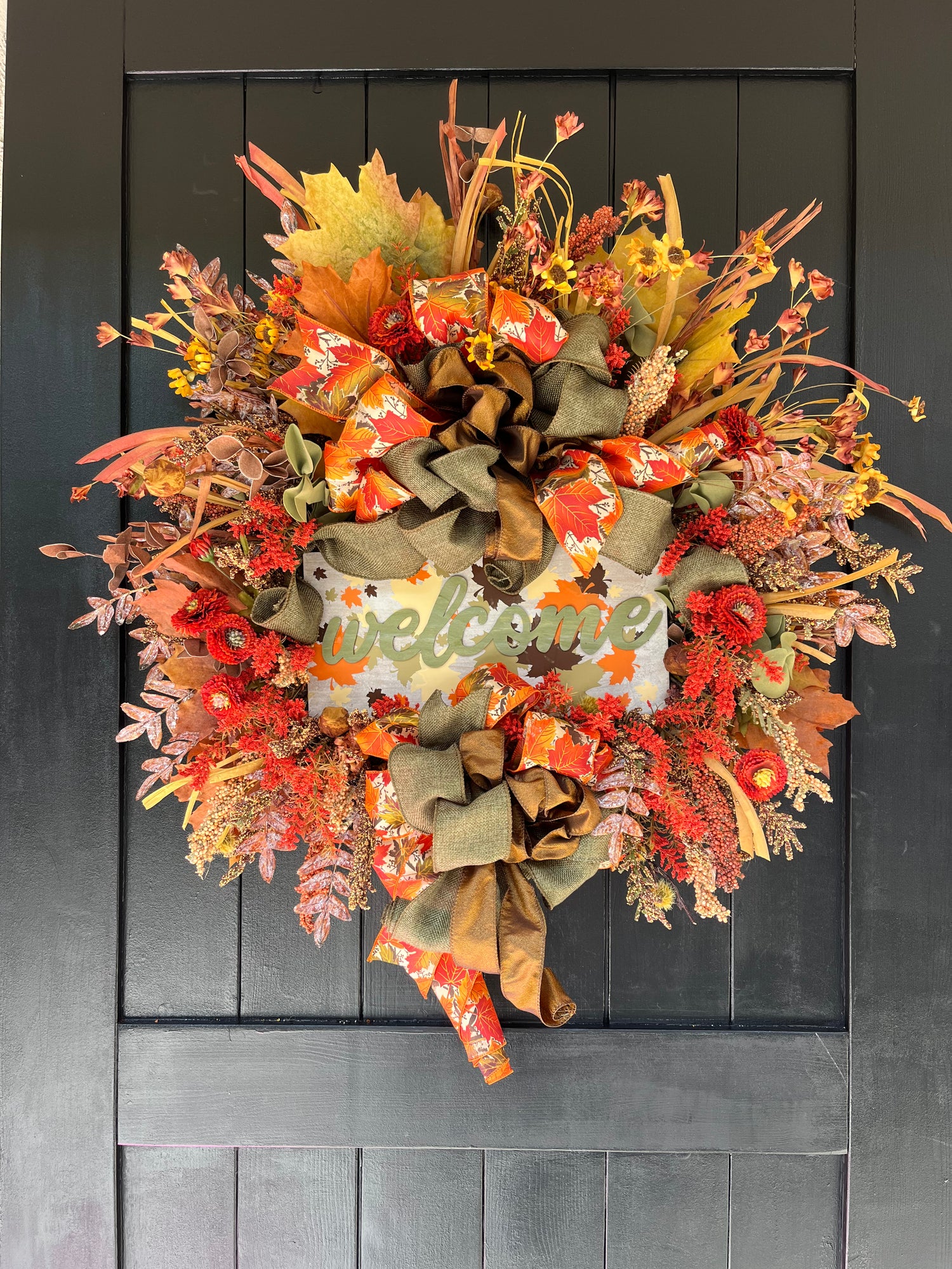 Welcome Fall Wreath.
