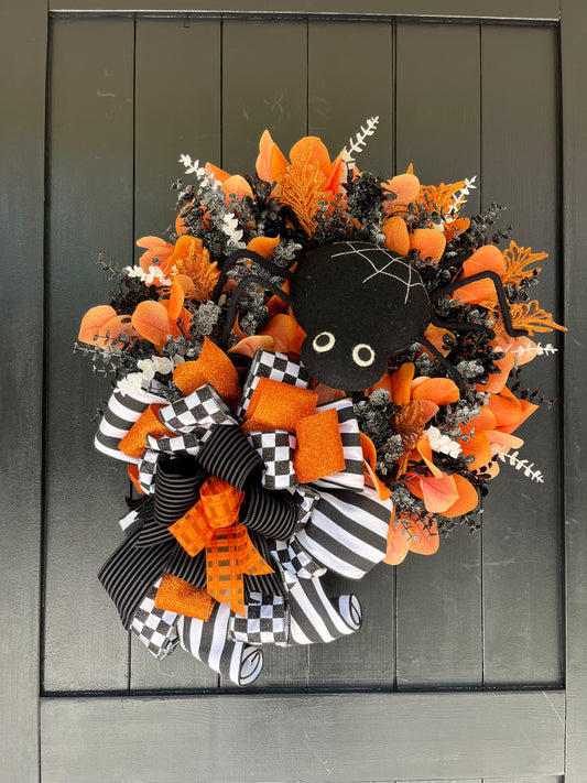 Halloween Spider Wreath
