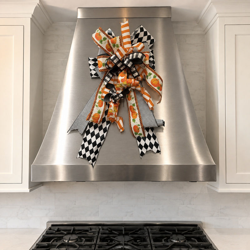 Harvest Bow/black white orange