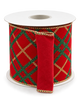 Two-Toned Red Velvet Christmas Plaid SOLD BY YARD