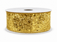Luxe Metallic Gold Crushed-Foil Ribbon — SOLD BY THE YARD