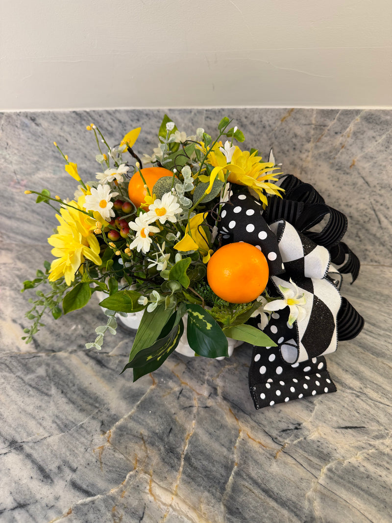 Citrus Blossom Garden Arrangement