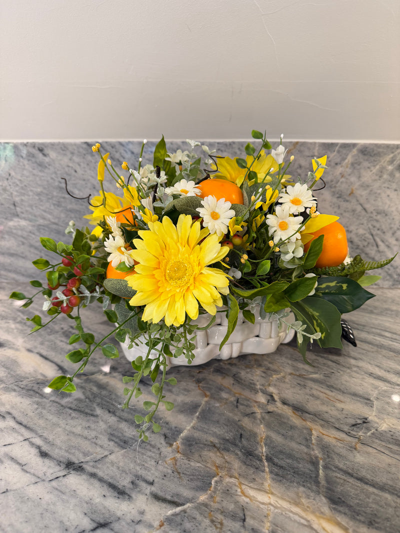 Citrus Blossom Garden Arrangement