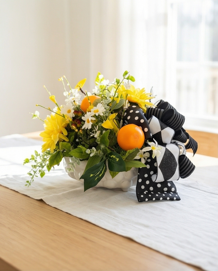 Citrus Blossom Garden Arrangement