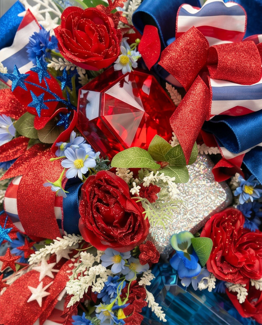 Stars, Stripes & Sparkle Wreath