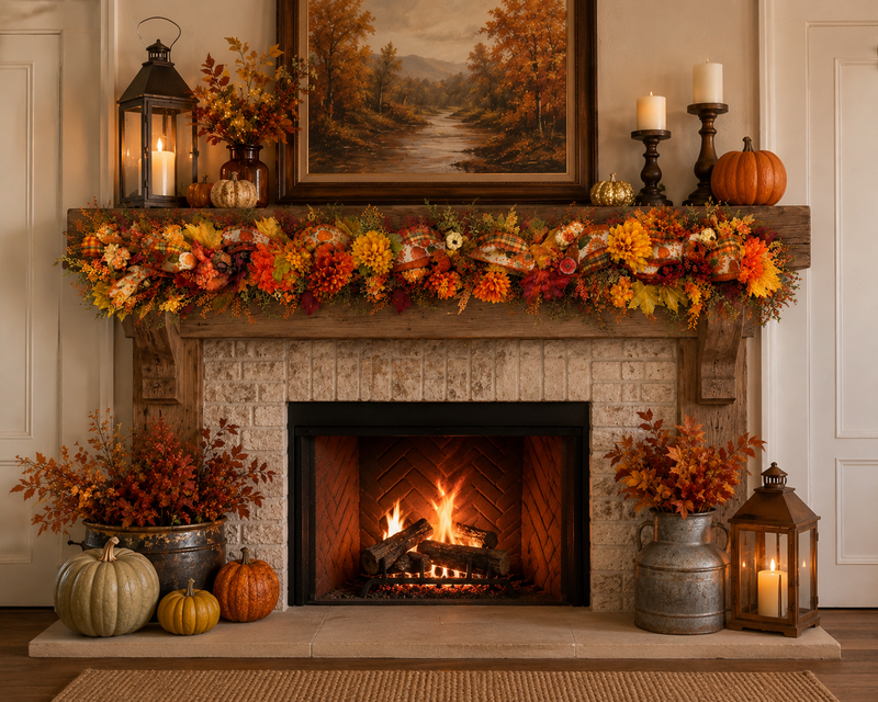 Autumn Luxe Harvest Garland • Large
