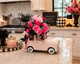 Pink Pumpkin Car Floral Arrangement
