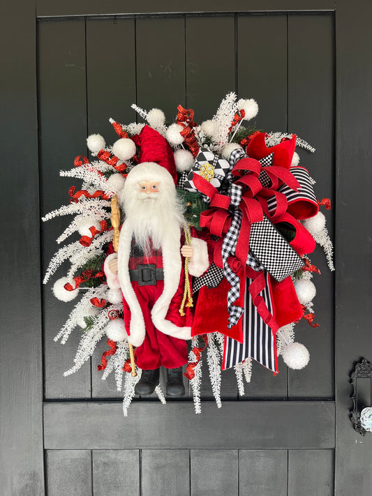 Mr. Claus wreath.