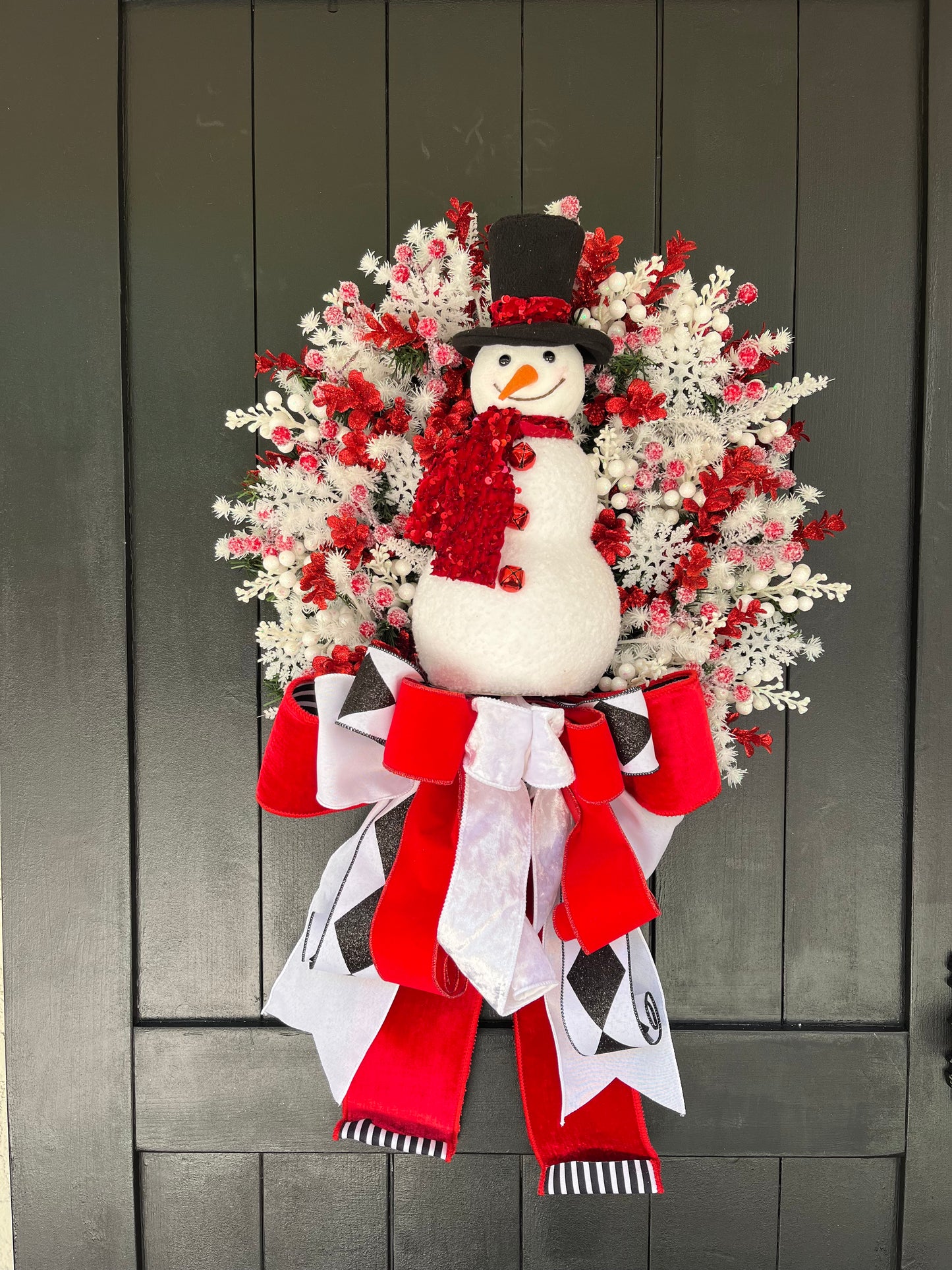 Snowman Wreath.