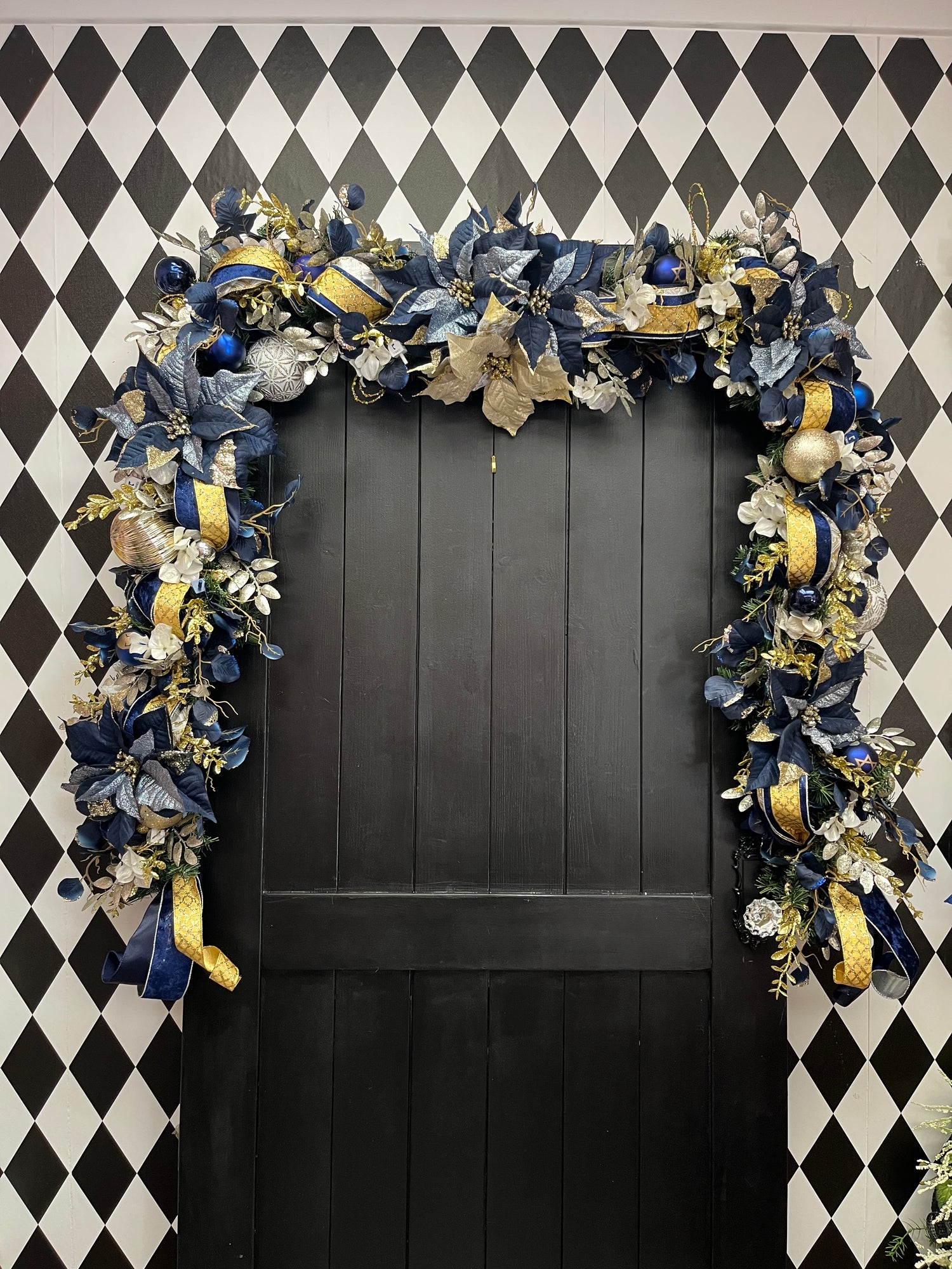 Blue and Gold Garland