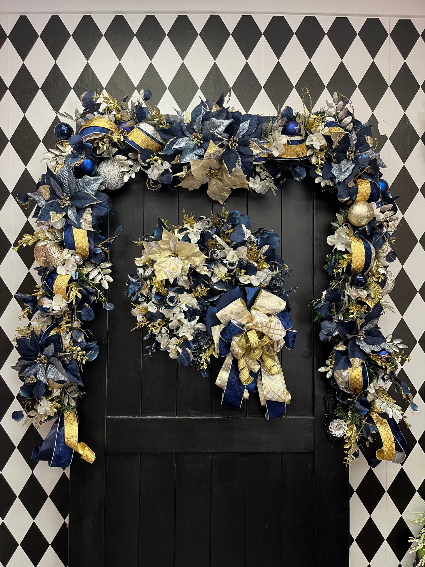Blue and Gold Garland.
