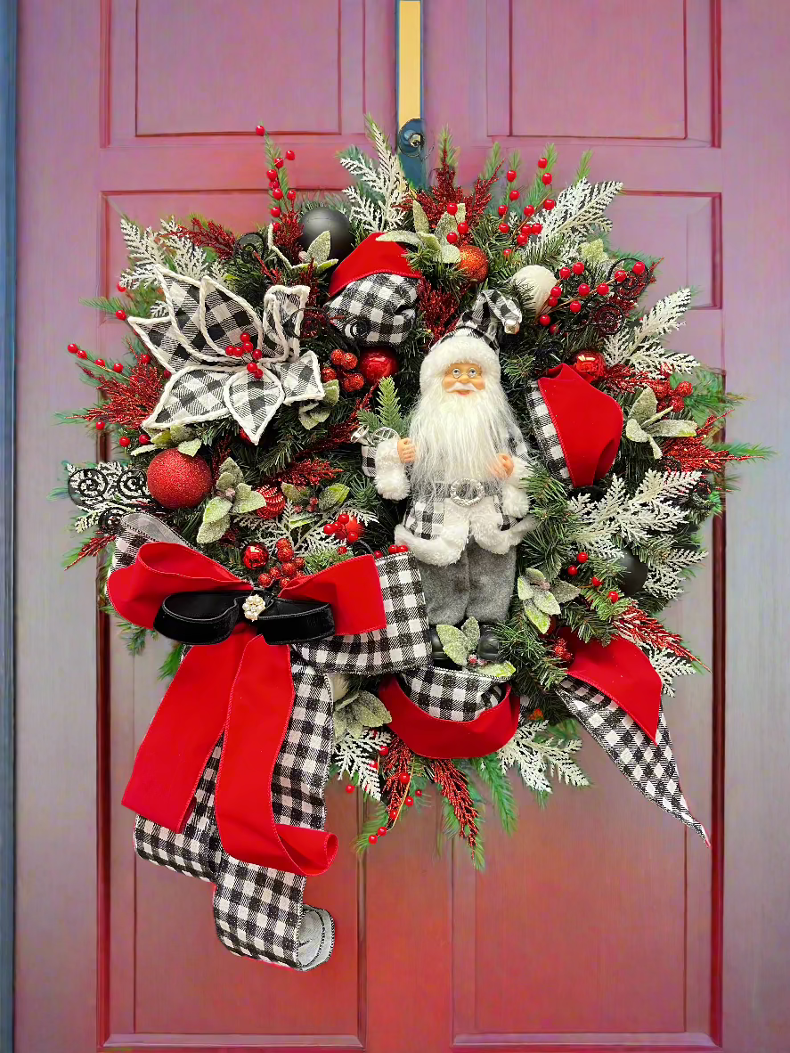 Classic Santa Wreath