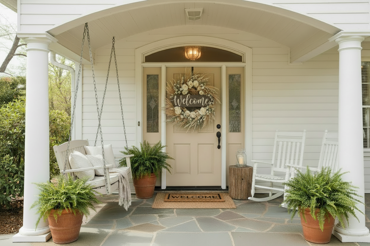 make the welcome sign smaller to fit the wreath 