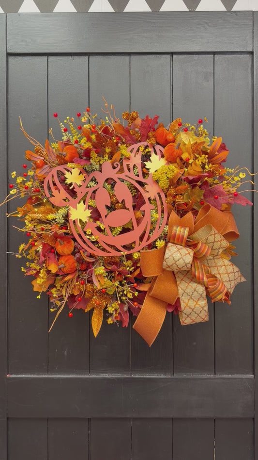 Pumpkin Mouse Wreath