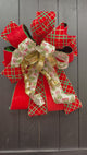 Traditional Christmas Plaid Bow
